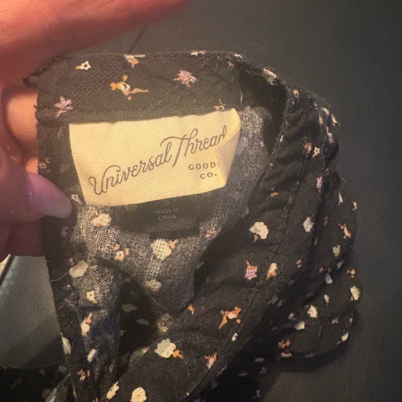 Universal Thread Black Polka Dot Maxi Dress - Picture 3 of 3